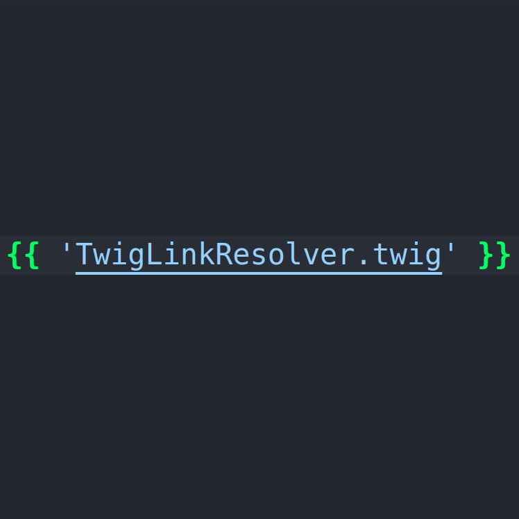 Twig link resolver
